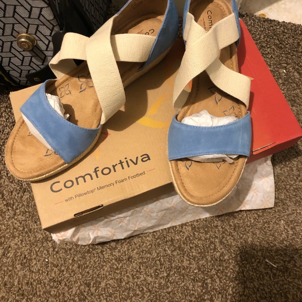 Comfortiva Womens brye Open Toe Casual Slide - Picture 2 of 11
